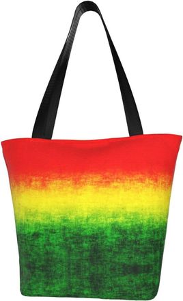 AOOEDM Rasta Grunge Tote Bag Women Capacity Shoulder Grocery Shopping Bags
