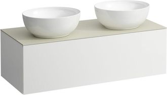 Laufen Il Bagno Alessi Cajonera, Encimera De Piedra Calce Avorio, - Laufen