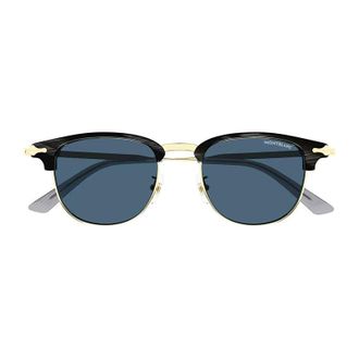 Montblanc MB0364S003 Square Full Rim Sunglasses - Gold