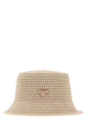 Prada Beige Sand Textured Bucket Hat