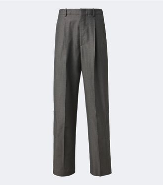 Bottega Veneta Pinstripe wool and mohair wide-leg pants