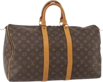 Louis Vuitton Pre-owned Weekend Bags, female, Brown, Size: ONE SIZE Pre-owned Keepall 45 Boston Bag