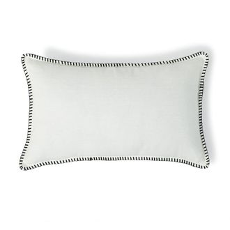 Febronie Coj&iacute;n lino 50x30blanco / negro