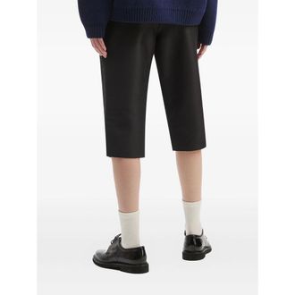 Shushu/Tong Side-Slit Tailored Short Trousers - Black