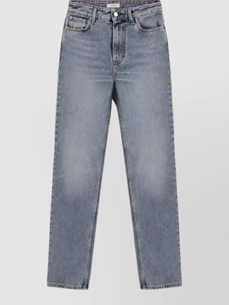 Toteme high-rise straight-leg tapered denim jeans