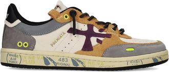 Premiata Bskt Clay panelled sneakers - Neutrals