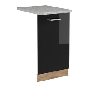 Vicco Panel Frontal Del Lavavajillas R-line, Negro Brillo Intenso, 45 Cm, Et M&aacute;rmol Vicco