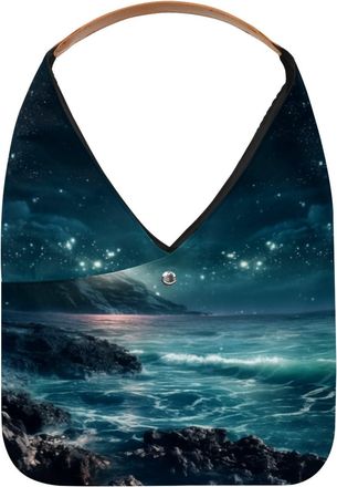 Generic Stars Nebula Reusable Lightweight Grocery Bags - Foldable Into Compact Pouch, Washable & Sturdy, Multipurpose for Shopping and Travel