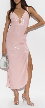 Os&eacute;ree Sequin Dress, Womens, Pink