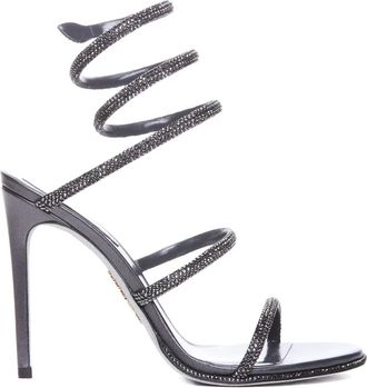 Rene Caovilla Sandali con strass 105mm - Grigio