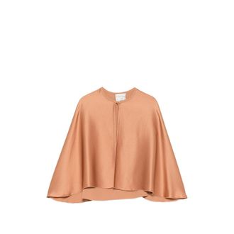 Forte_Forte Satin-finish Cape-style Cape