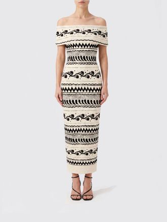 Alberta Ferretti Abito midi in maglia stampata