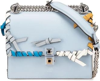 Fendi Pre-owned Cross Body Bags, female, Blue, Size: ONE SIZE Pre-owned Leather fendi-bags