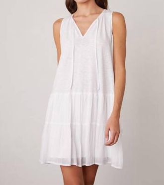 Velvet Diem Dress In White