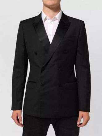 Dolce & Gabbana wool silk double-breasted suit blazer