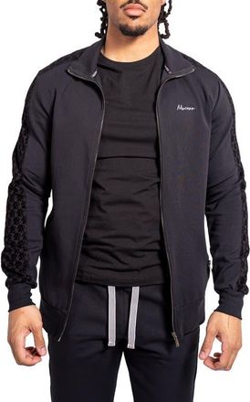 Maceoo Resistance69 Zip Front Sweater in Black at Nordstrom, Size 8