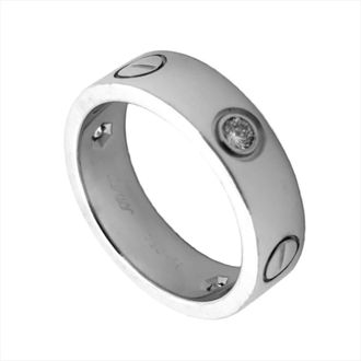 Cartier Love White Gold (18K) Band Ring (Pre-Owned)