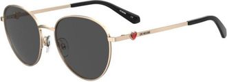 Love Moschino MOL074/S 000/IR Womens Sunglasses Gold Size 55