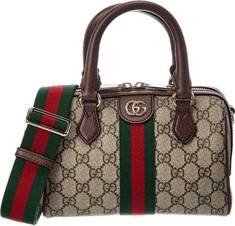 Gucci Ophidia Canvas & Leather Shoulder Bag