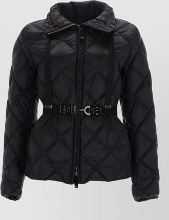 Max Mara quilted belted parka coat