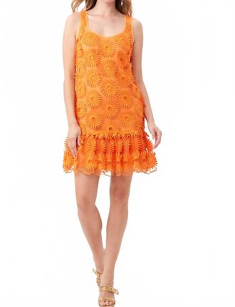 Trina Turk Anzu Sleeveless Dress In Orange