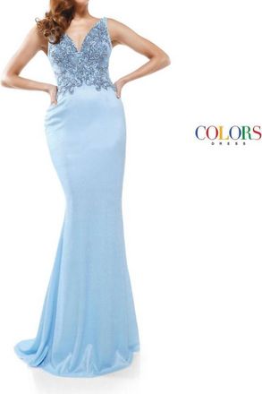 Colors Dress 2309 In Light Blue