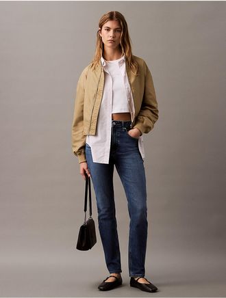 Calvin Klein Jeans Calvin Klein Womens High Rise Slim Fit Jeans - Blue - 24