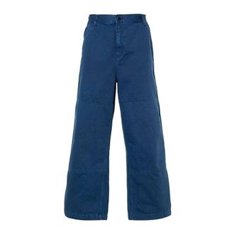 Carhartt Work in Progress Carhartt Wip, Wide Jeans, male, Blue, Size: W34 Double Knee Pants