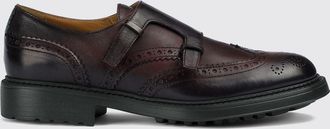 Doucal's Monk strap in pelle di vitello liscia con doppia fibbia e suola in gomma