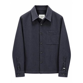 Be Able Camicia Leroy a Righe - - Jackets - Uomo - Blu - L