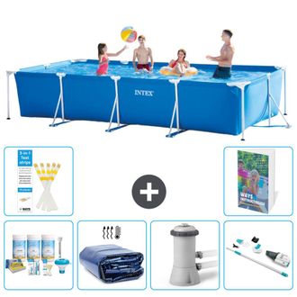 Intex Piscina Con Estructura Rectangular - 450x220x84 Cm - 7-piezas S165