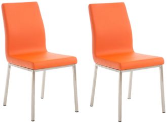 Clp Clp - Set De 2 Sillas De Comedor Colmar Naranja