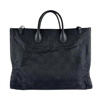 Gucci Pre-owned Nylon Tote Bag - Heren - Vintage Shopper - Zwart - ONE Size - Nylon - Vintage