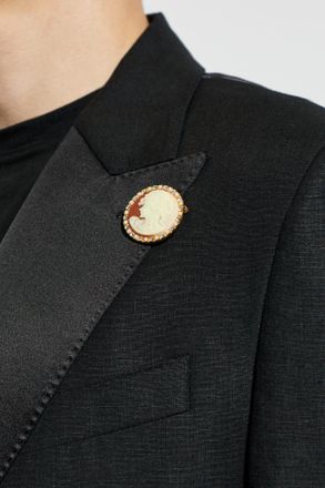 Dolce & Gabbana Brass Brooch, Mens, Gold