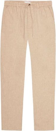Les Deux Como Tapered Slub Pants - Heren - Straight fit broeken - Beige - W32 - Katoen - Broeken