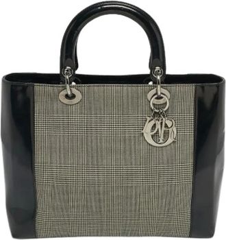 Dior Pre-owned Handbags, female, Black, Size: ONE SIZE Pre-owned Canvas Bag