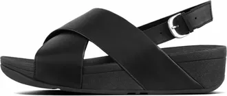 FitFlop Womens Lulu Cross Back-Strap Sandal In Black