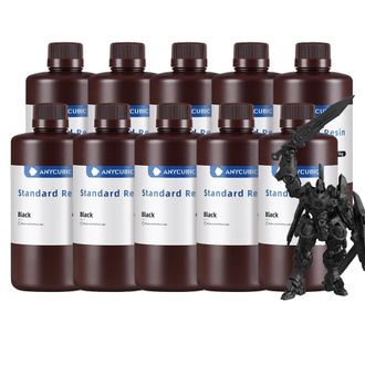 OEM Resina Para Impresi&oacute;n 3d, Alta Precisi&oacute;n, Curado R&aacute;pido, 10 Kg, Color Negro