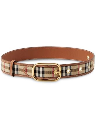 Burberry Cintura Vintage Check - Marrone
