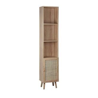 Sweeek Columna de almacenamiento para cuarto de ba&ntilde;o, natural
