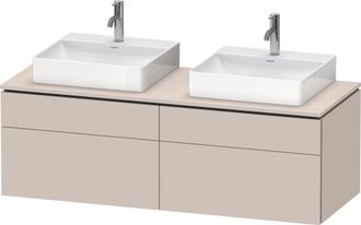 Duravit Duravit L-cube Meuble Sous-lavabo En Console Suspendu, Avec Plan