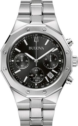 Bulova Precisionist Mens Silver Watch 96B410 Stainless Steel - One Size