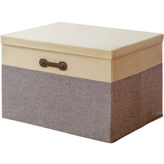 OEM Caja De Almacenamiento Plegable De Tela Gris Claro Crezuo De 30 Litros (40x30x25 Cm) - Armario Para El Hogar-crezuo