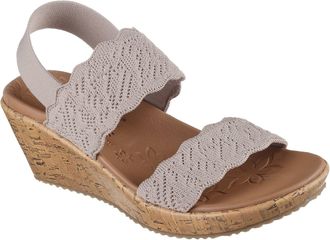 Skechers Beverlee Timeless Touch Textiel Dames Taupe Sandalen