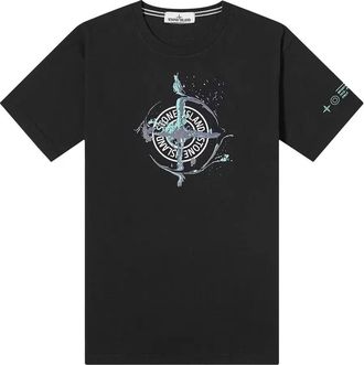 Stone Island Marble One T-shirt Black 74152NS83-V0029