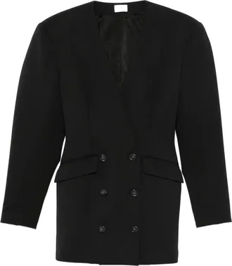 Andamane Double-breasted Collarless Jacket