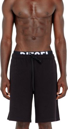 Diesel Cotton shorts with Diesel logo waistband - Pants - Man - Black
