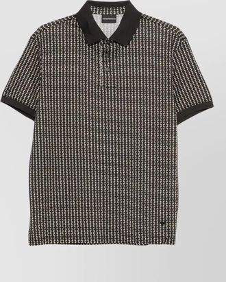 Emporio Armani cotton blend polo shirt short sleeves