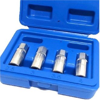 Trade Shop Trade Shop - Set 4 Pz Estrattori Per Prigionieri A Rullo Rimozione Vite Spezzate Attacco 1/4