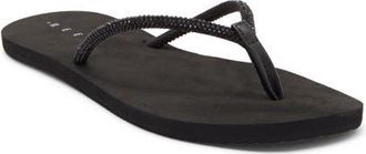 Reef Bliss Bling Fling Flip Flop in Black at Nordstrom, Size 12